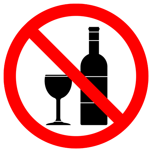 No Alcohol on Beach Sign